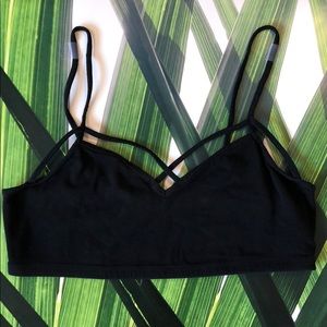 Express bralette bra cage strappy small